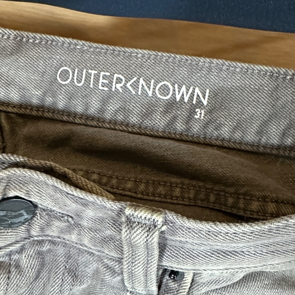 Outerknown Taupe Denim Pants